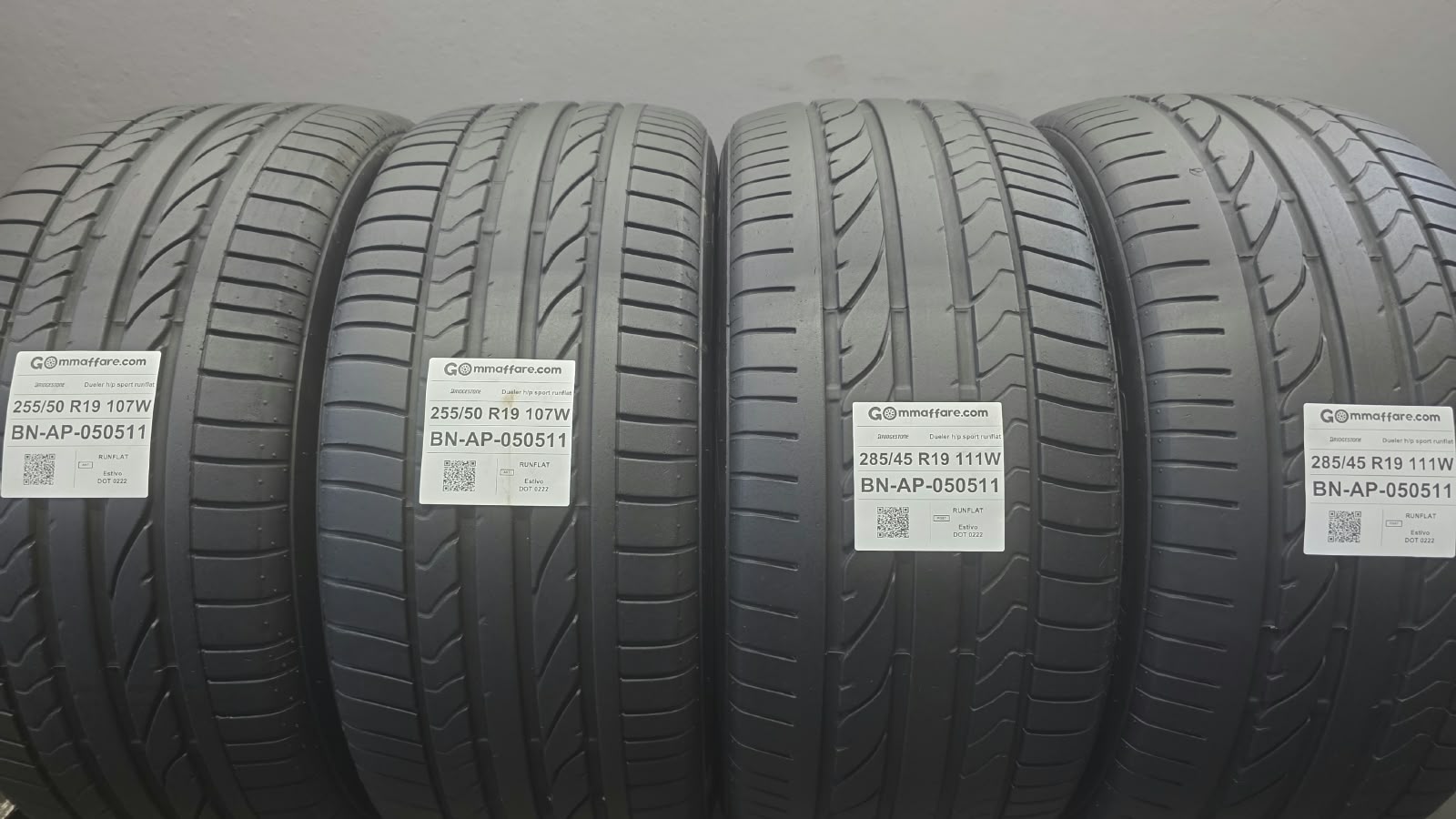 Bridgestone Dueler h/p sport runflat 255/50 R19